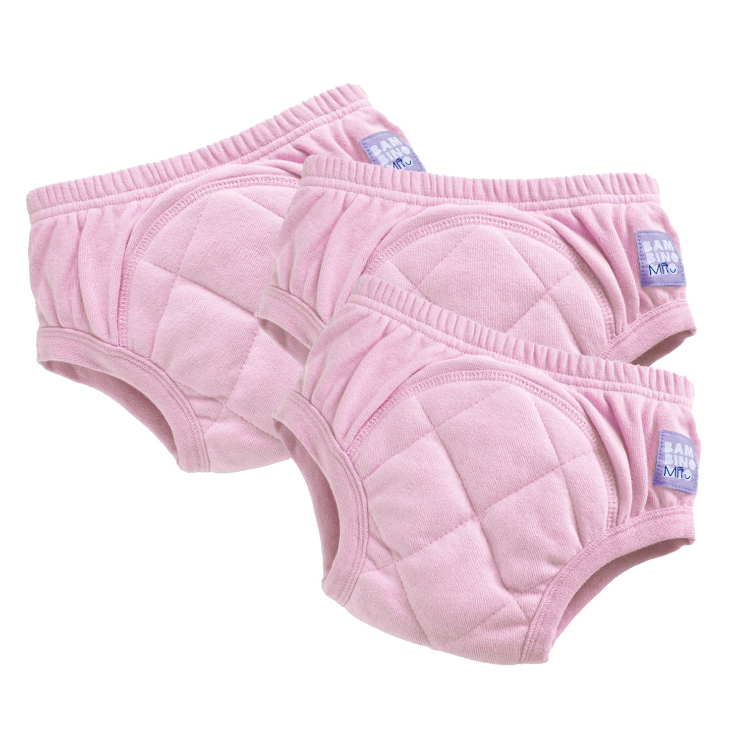 3 Pack Reusable Potty Training Pants in Light Pink - Enhanced Design Bambino Mio (UK)