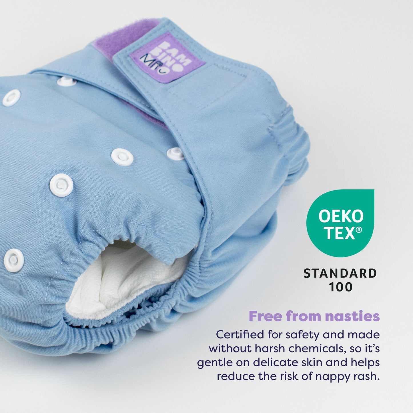 Revolutionary Reusable Nappy in Blue Bambino Mio (UK)