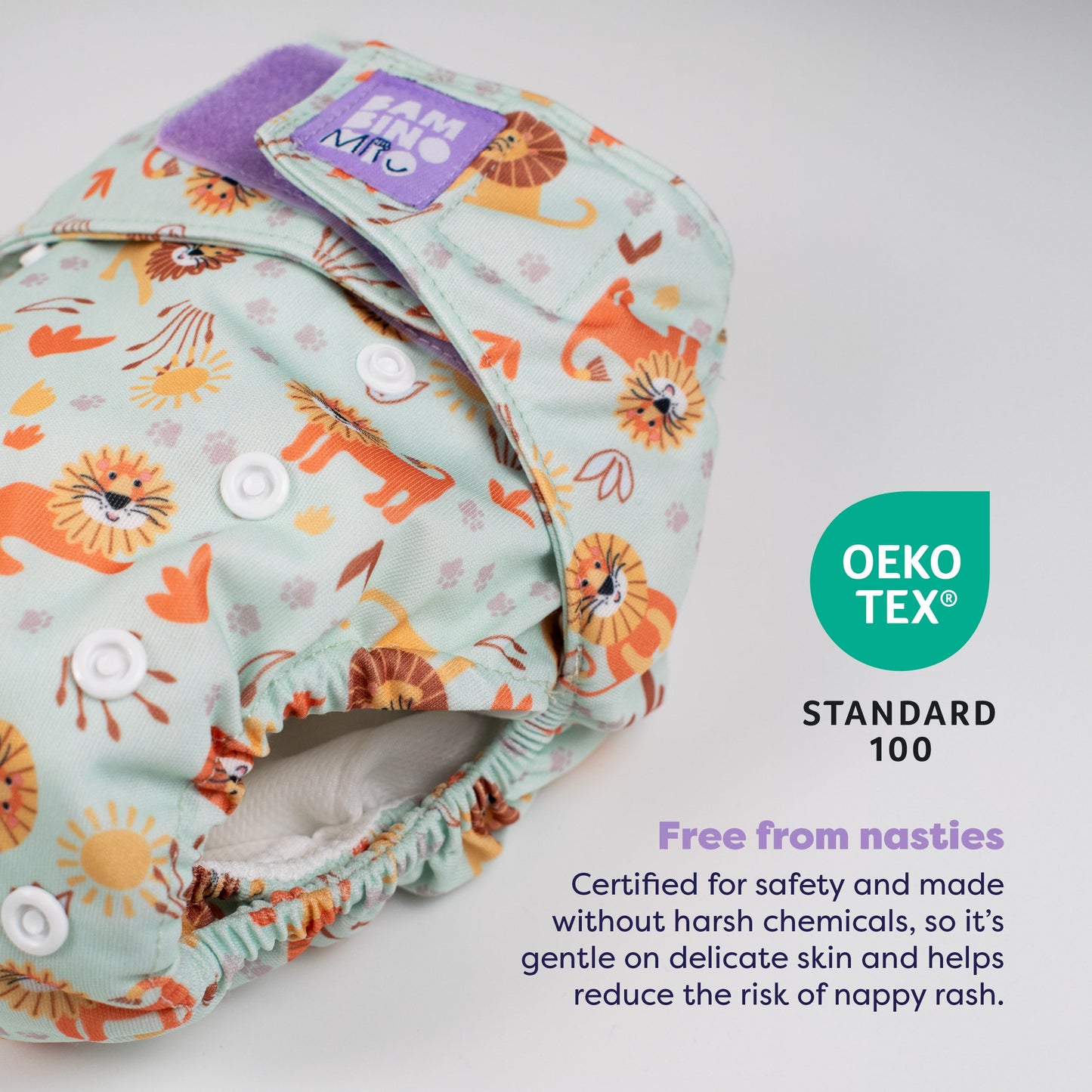 Revolutionary Reusable Nappy in Cool Cats Bambino Mio (UK)