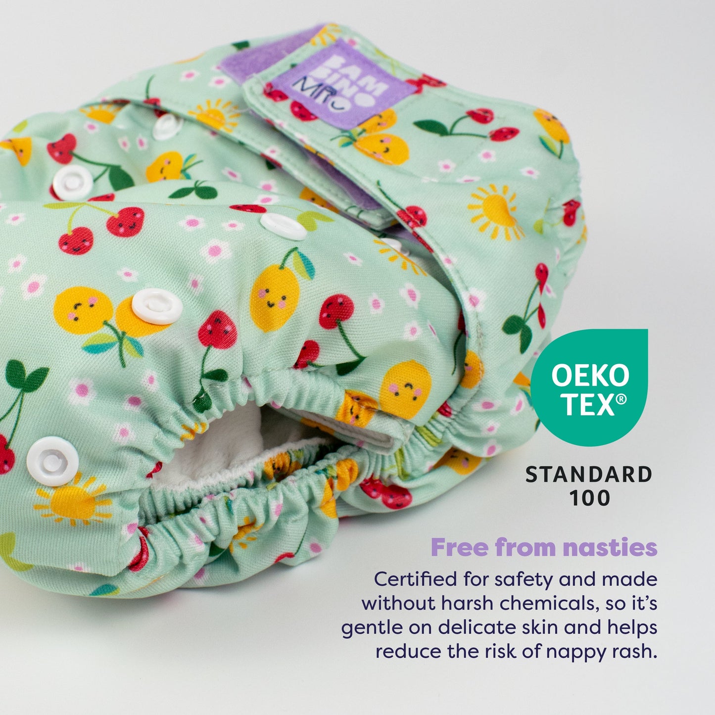 Revolutionary Reusable Nappy in Juicy Fruit Bambino Mio (UK)