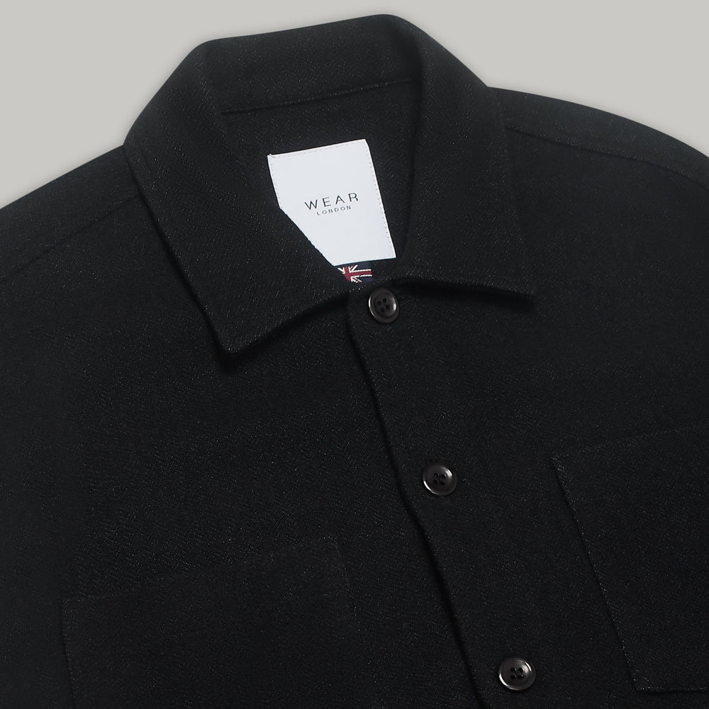 Bart Emilio Overshirt - Black Wear London