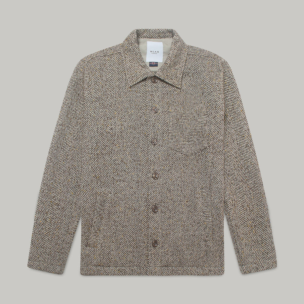 Theydon Overshirt - Orlon Taupe Wear London