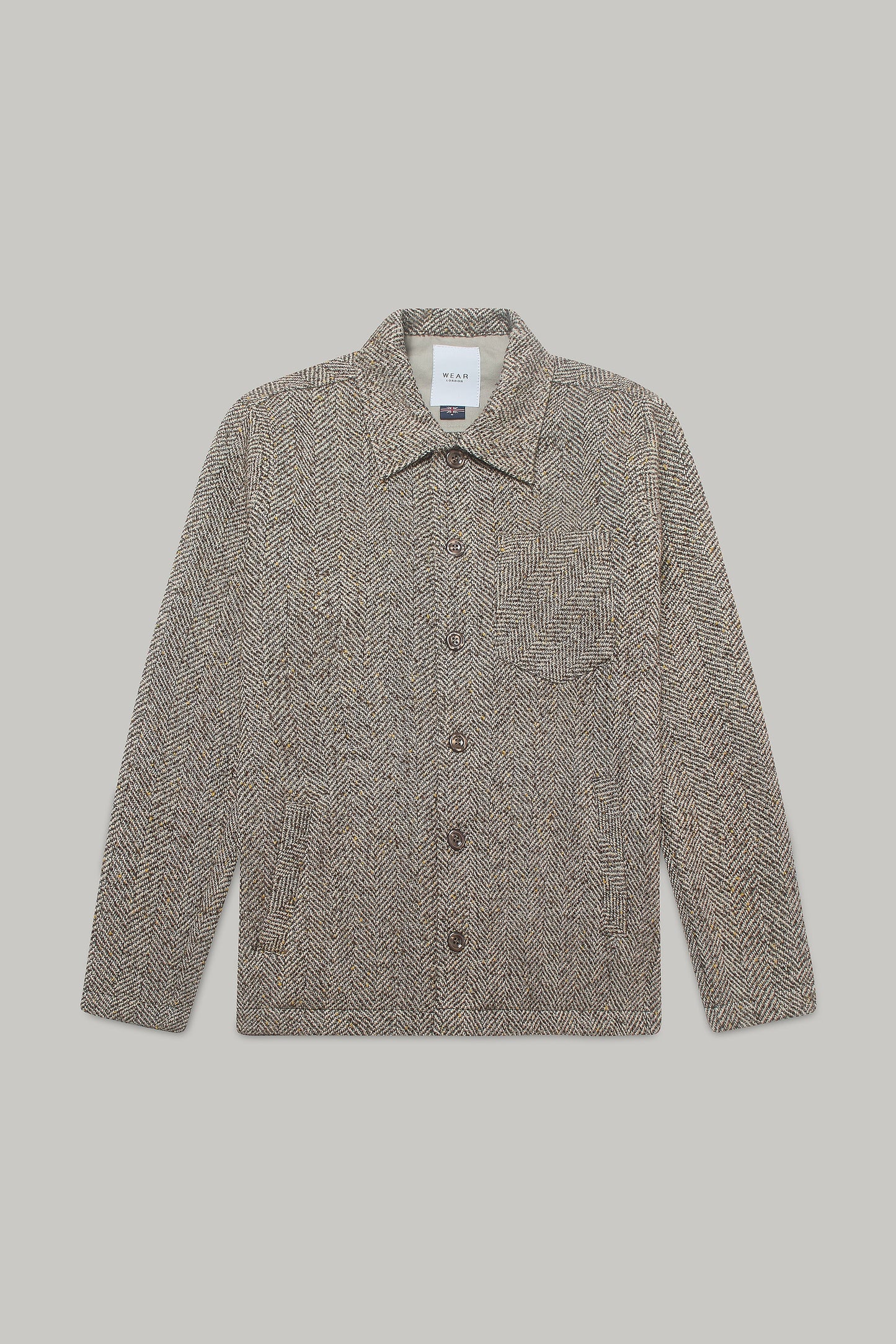 Theydon Overshirt - Orlon Taupe Wear London