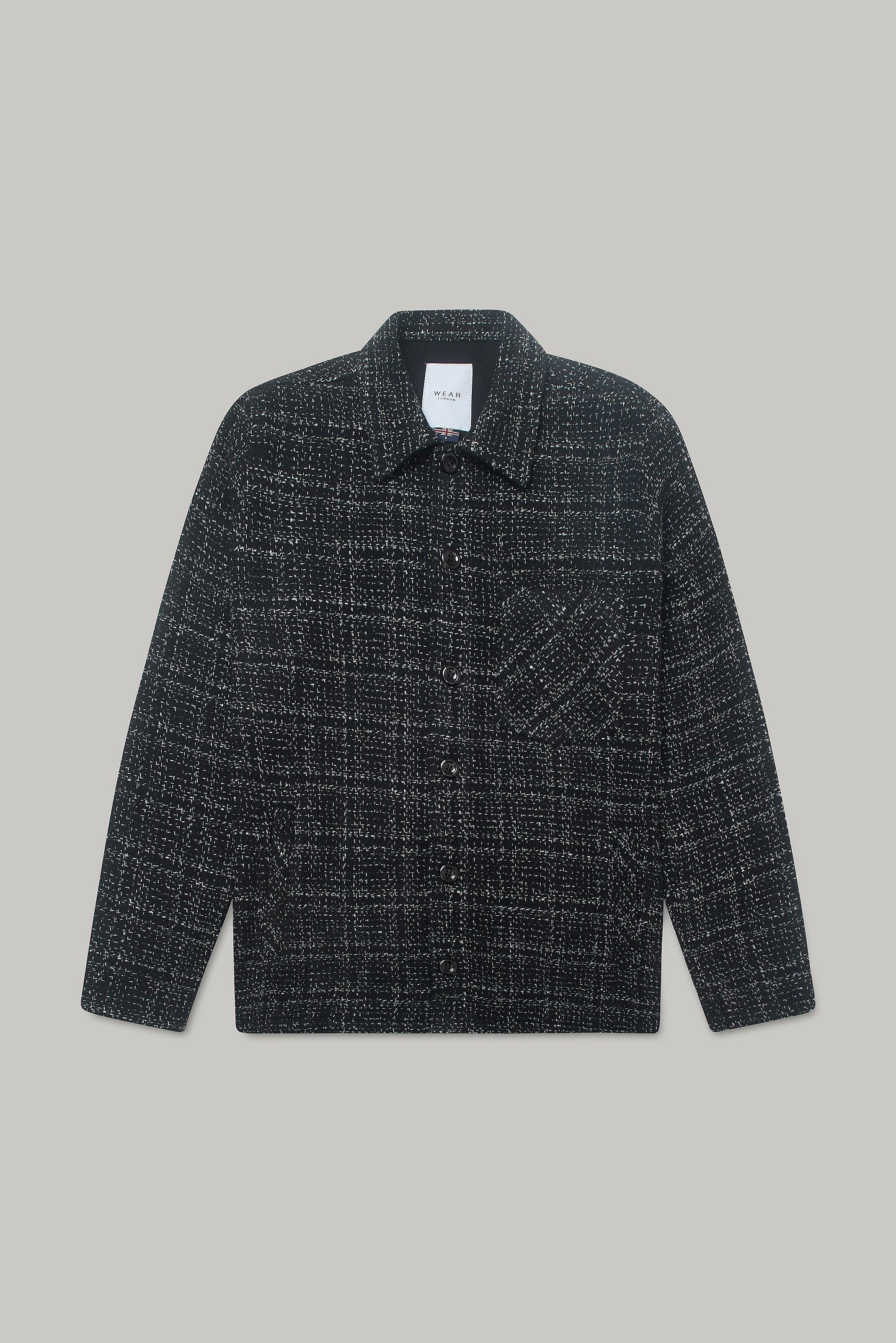 Theydon Frame Overshirt - Black / White Wear London