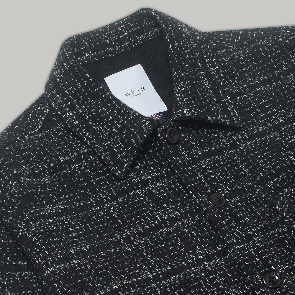 Theydon Frame Overshirt - Black / White Wear London