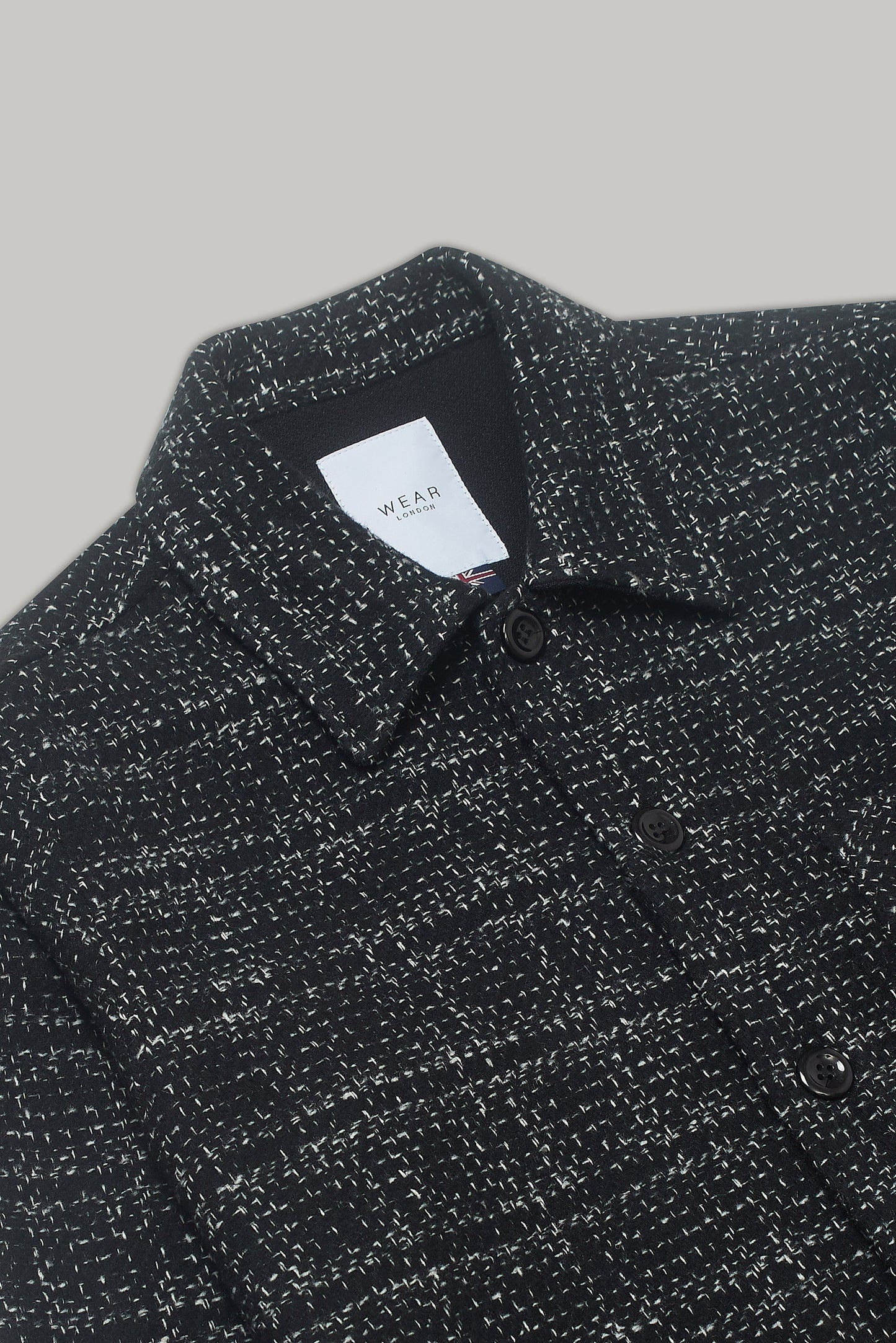 Theydon Frame Overshirt - Black / White Wear London