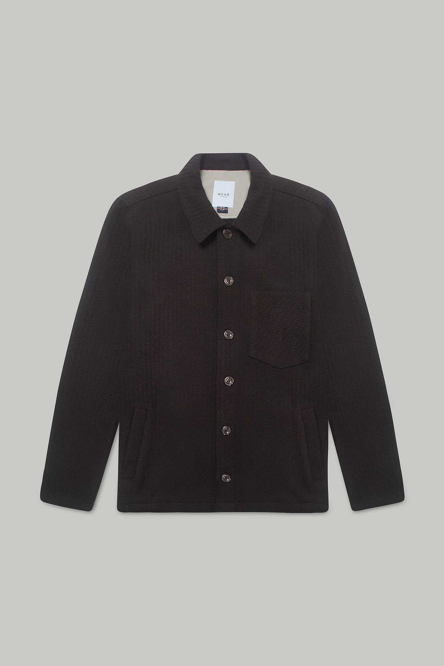 Theydon Overshirt - Chocolate Waffle Wear London
