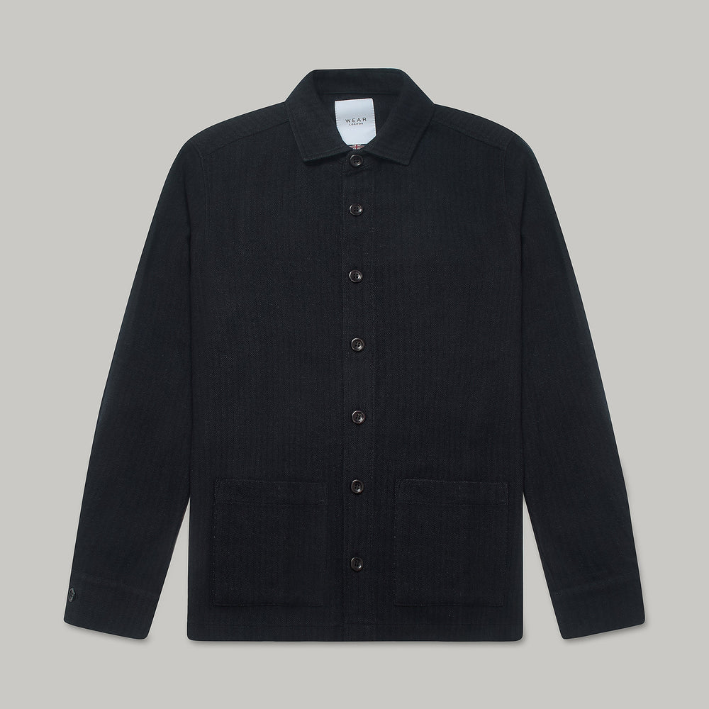 Artillery Guisy Overshirt - Black Wear London