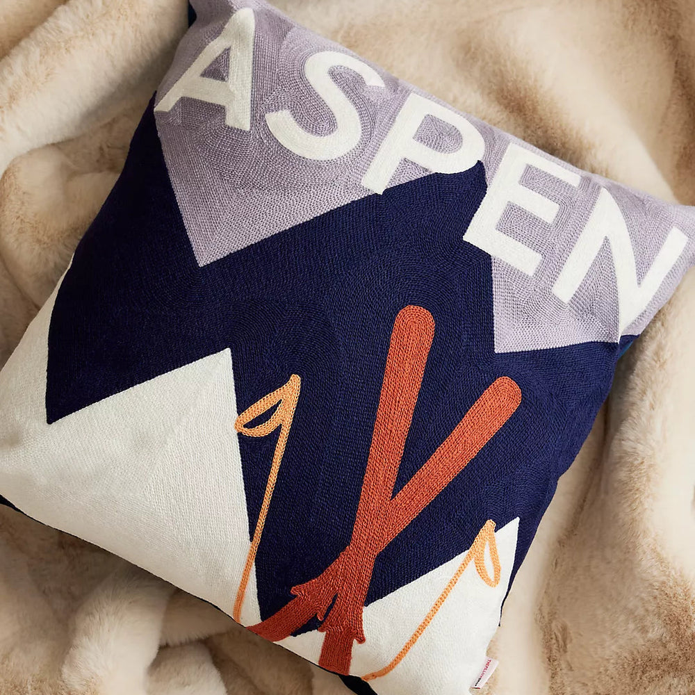 Aspen Needlepoint Cushion The Pillow Drop