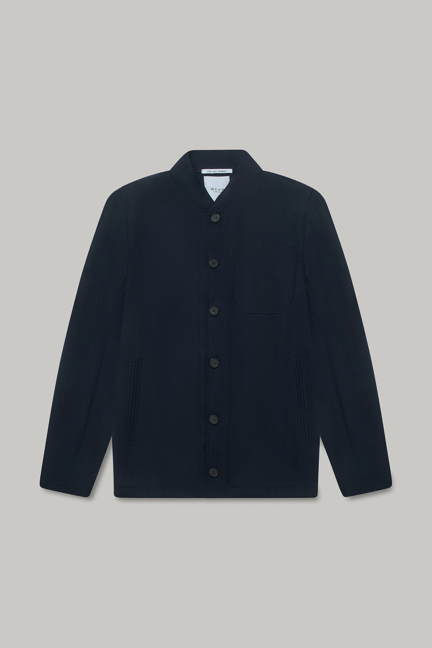 Aldgate Shacket - Navy Wool Wear London