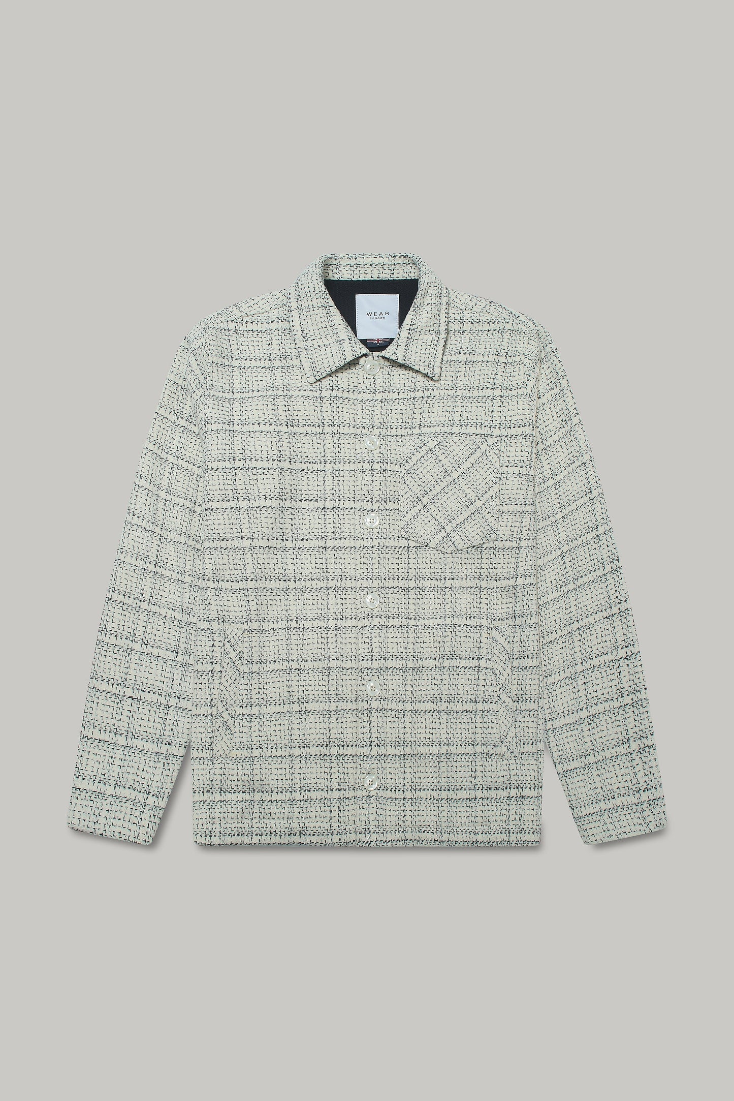 Theydon Frame Overshirt - Ecru / Black Wear London