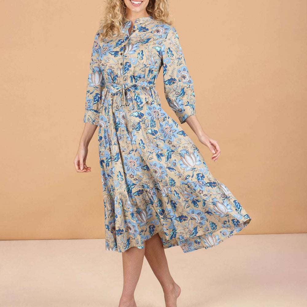 Indigo Lotus Cotton Dress inara