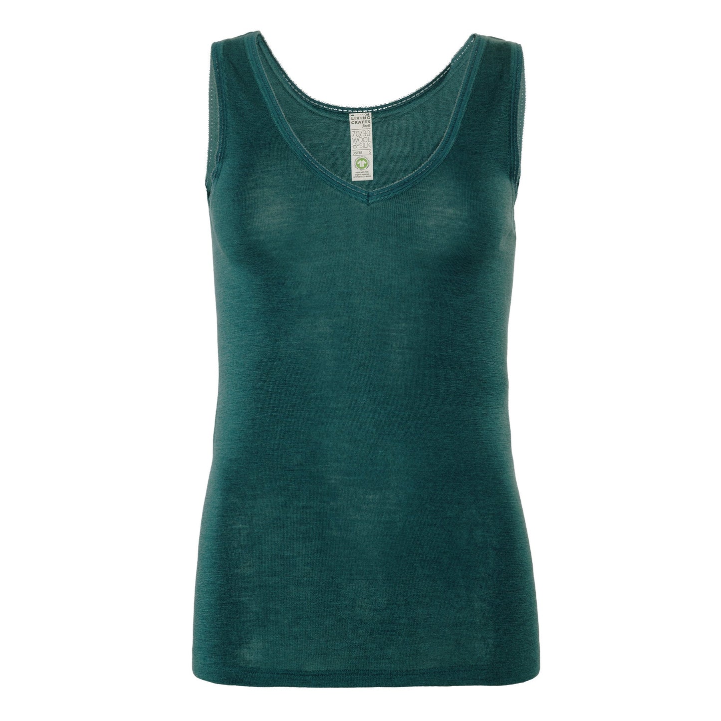 Organic Wool & Silk Vest: Womens Earth Wardrobe