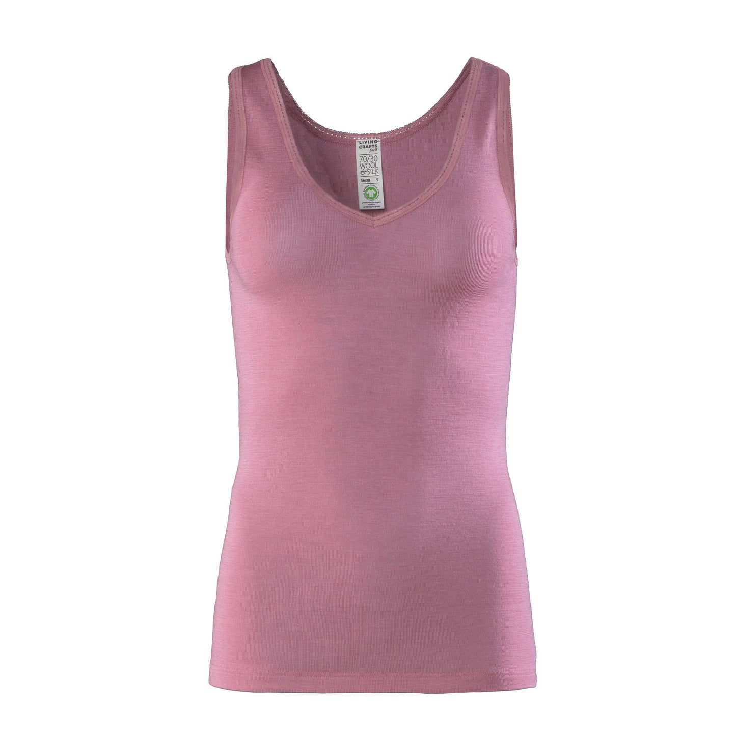 Organic Wool & Silk Vest: Womens Earth Wardrobe