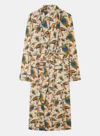 Turtles Parrots Cotton Robe