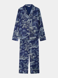 Midnight Jungle Women's Satin Pyjama Trouser Set