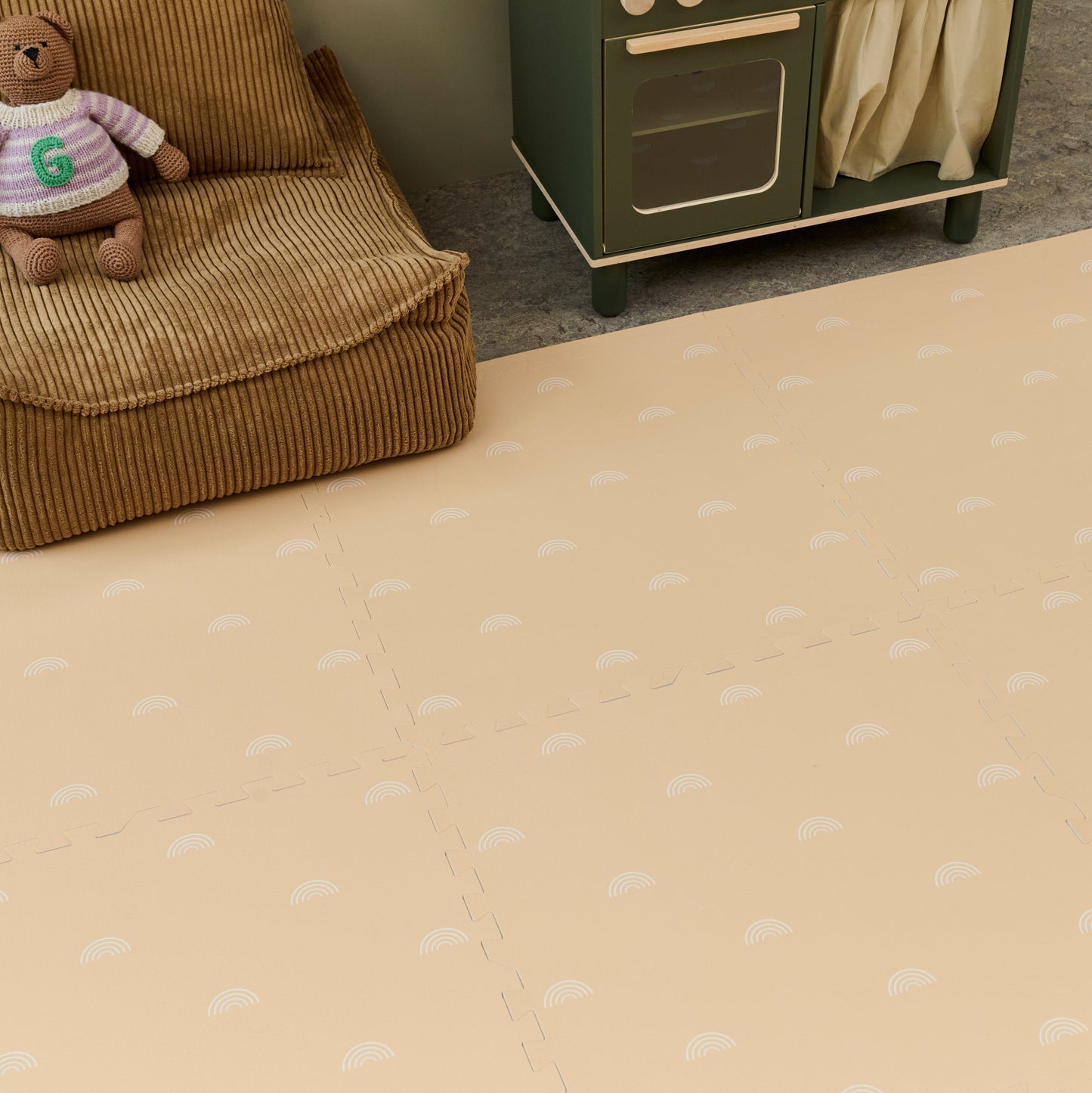 Rainbow Playmat Set in Beige gus + beau