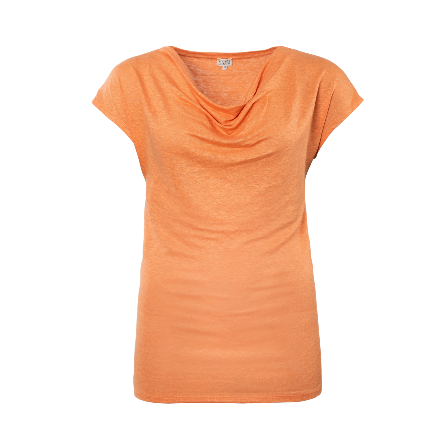 Linen Cowl Neck T-shirt: Womens Earth Wardrobe