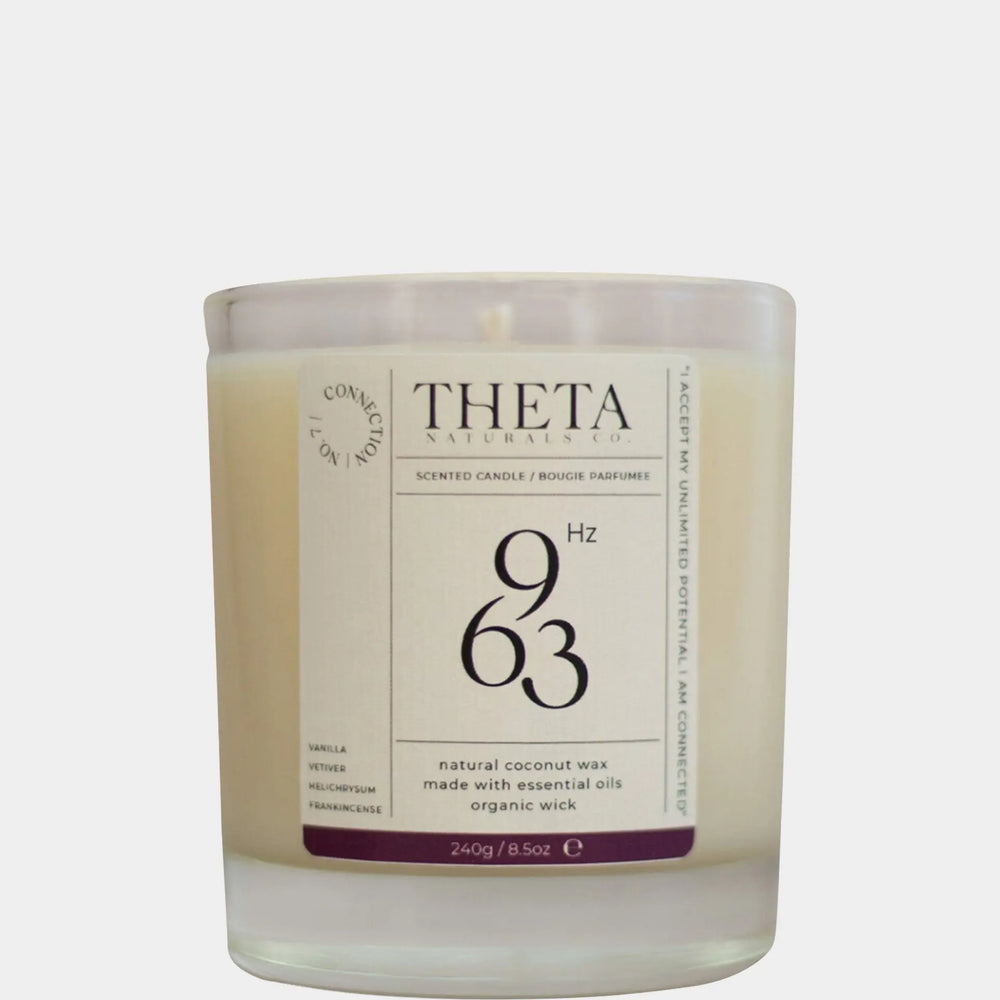 963Hz Connection Candle - Crown Chakra Theta Naturals Co