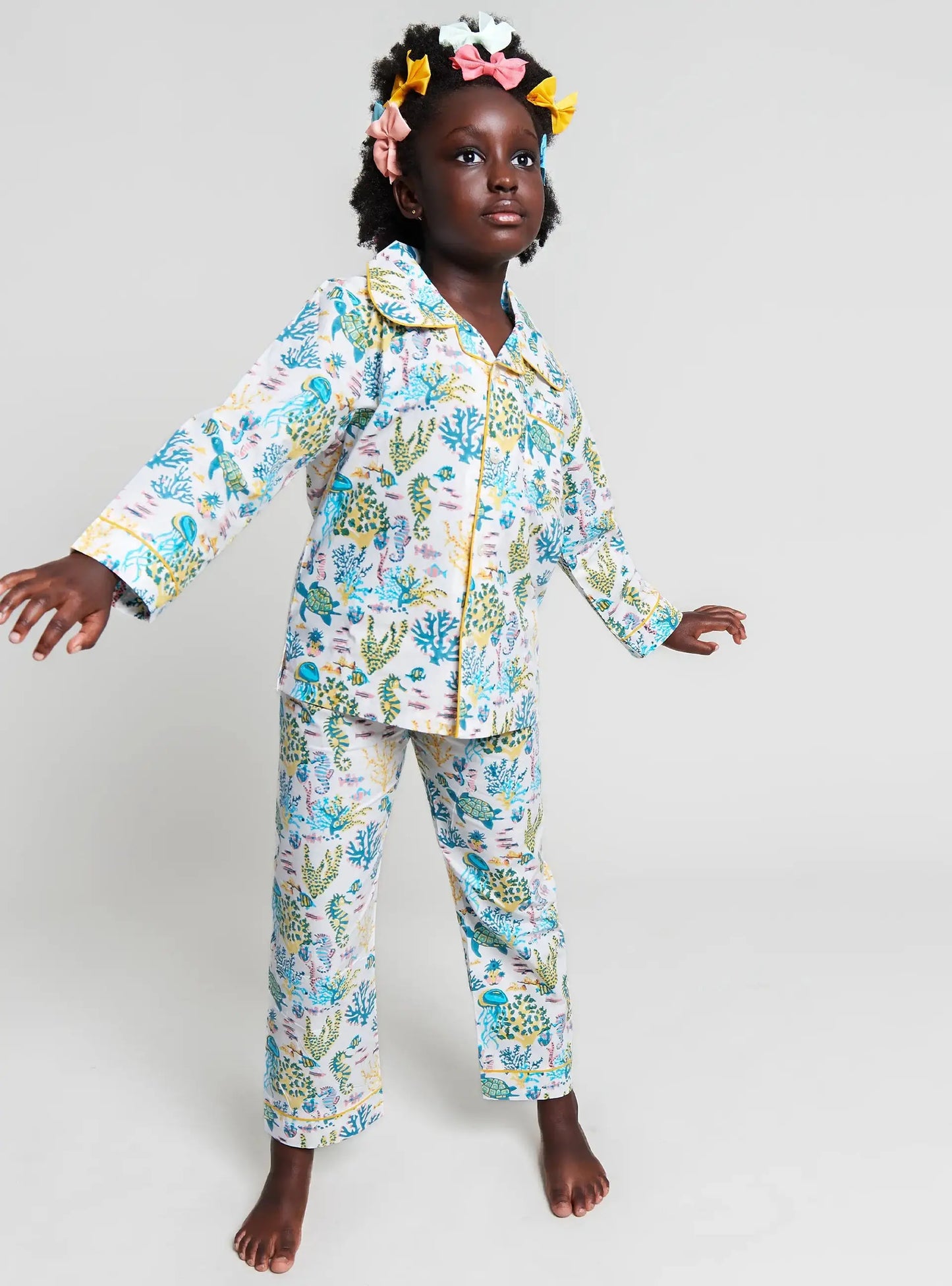 A Fin-Tastic Dance Off Kids Pyjama Trouser Set Kutti Lulu