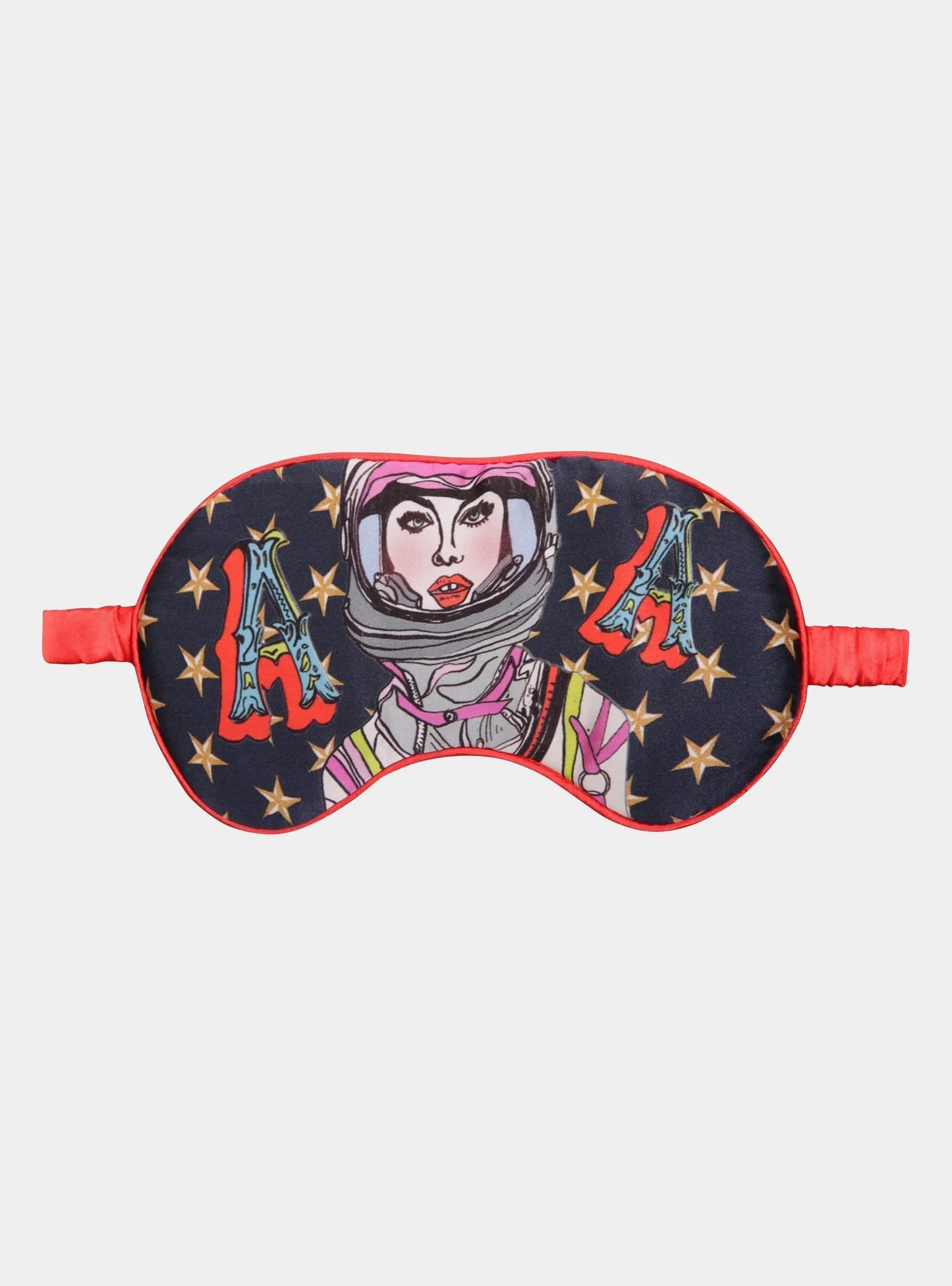 Silk Eye Mask / "A for Astronaut" Jessica Russell Flint