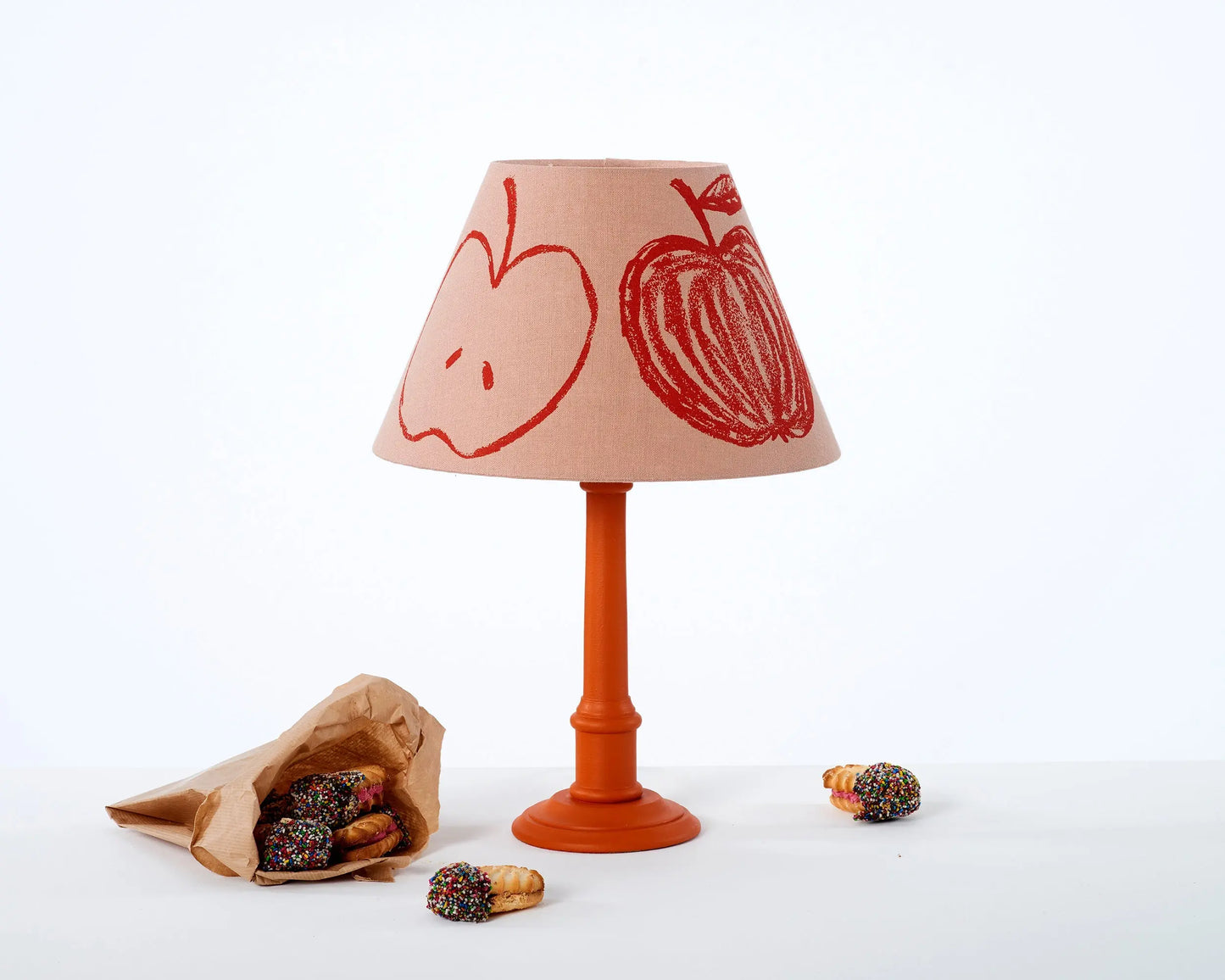 A is for Apple Lampshade | Pink Stoff Studios
