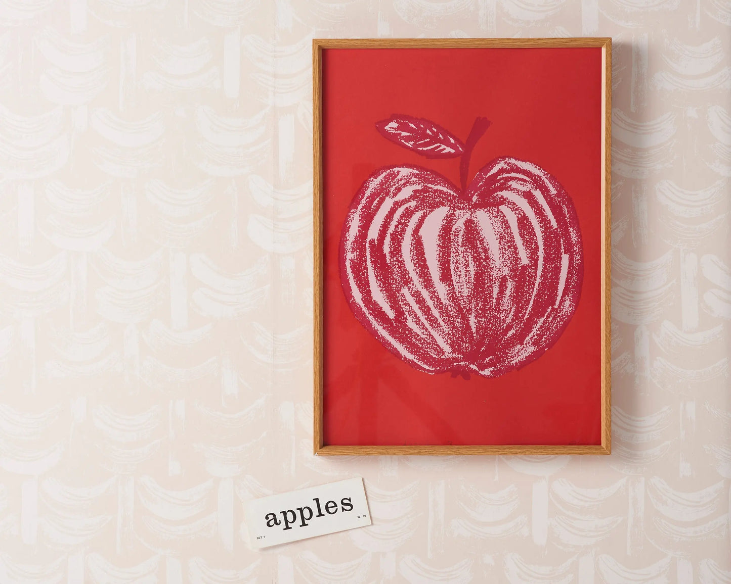 A is for Apple Print | Braeburn Red Stoff Studios