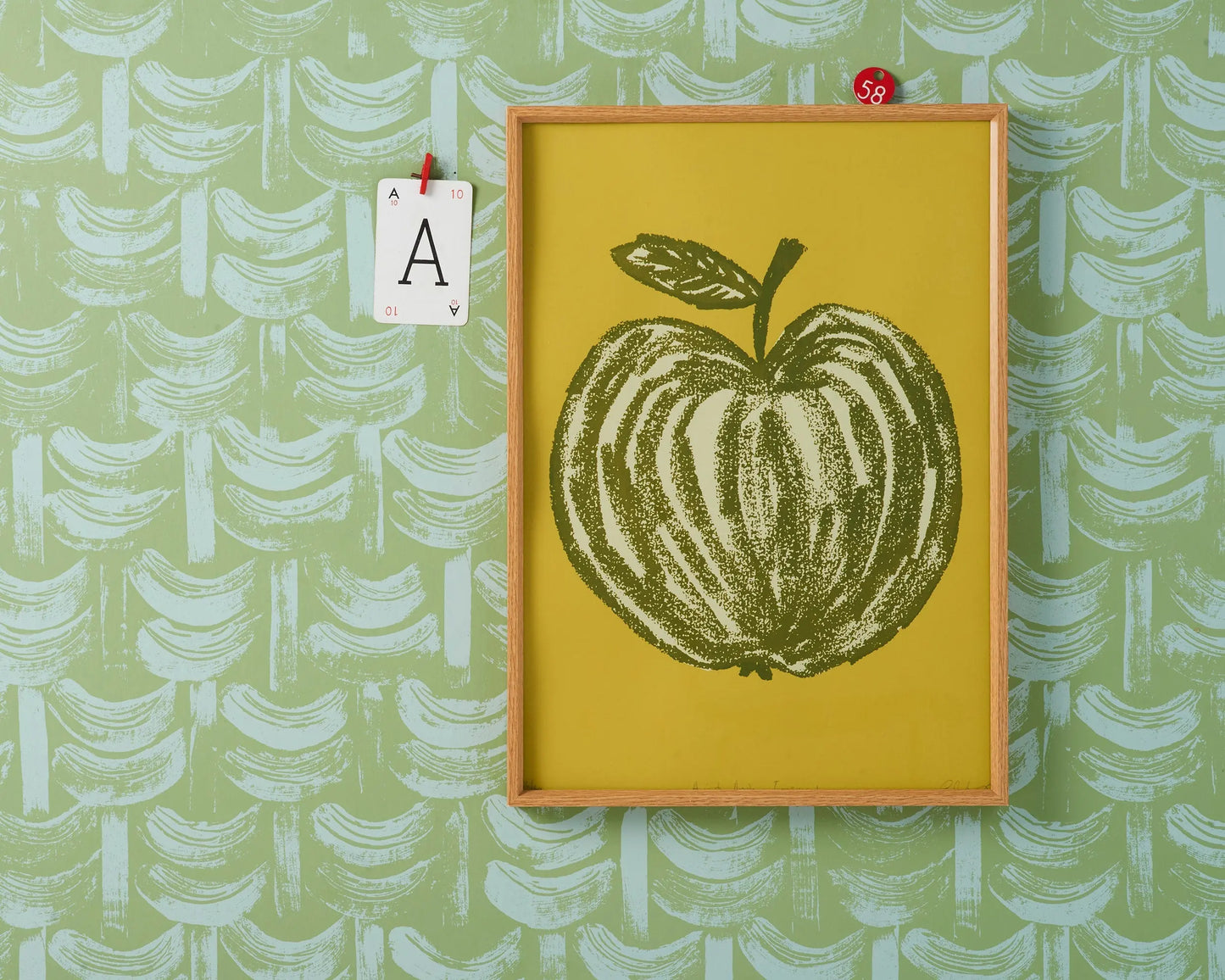 A is for Apple Print | Egremont Green Stoff Studios