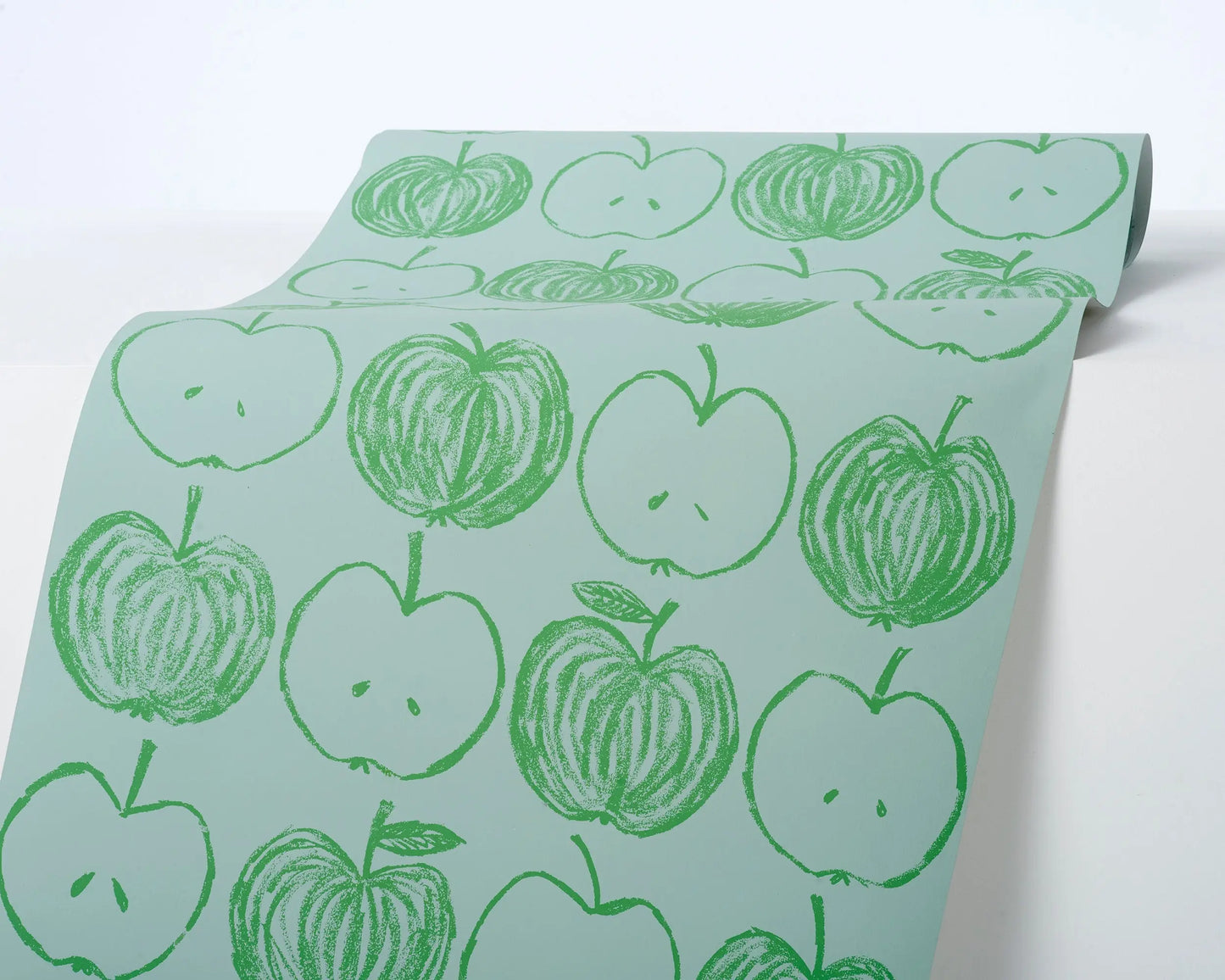 A is for Apple Wallpaper | Aquamarine Stoff Studios