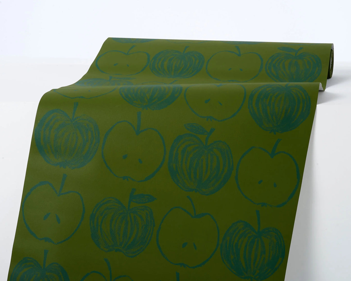 A is for Apple Wallpaper | Hunter Green Stoff Studios