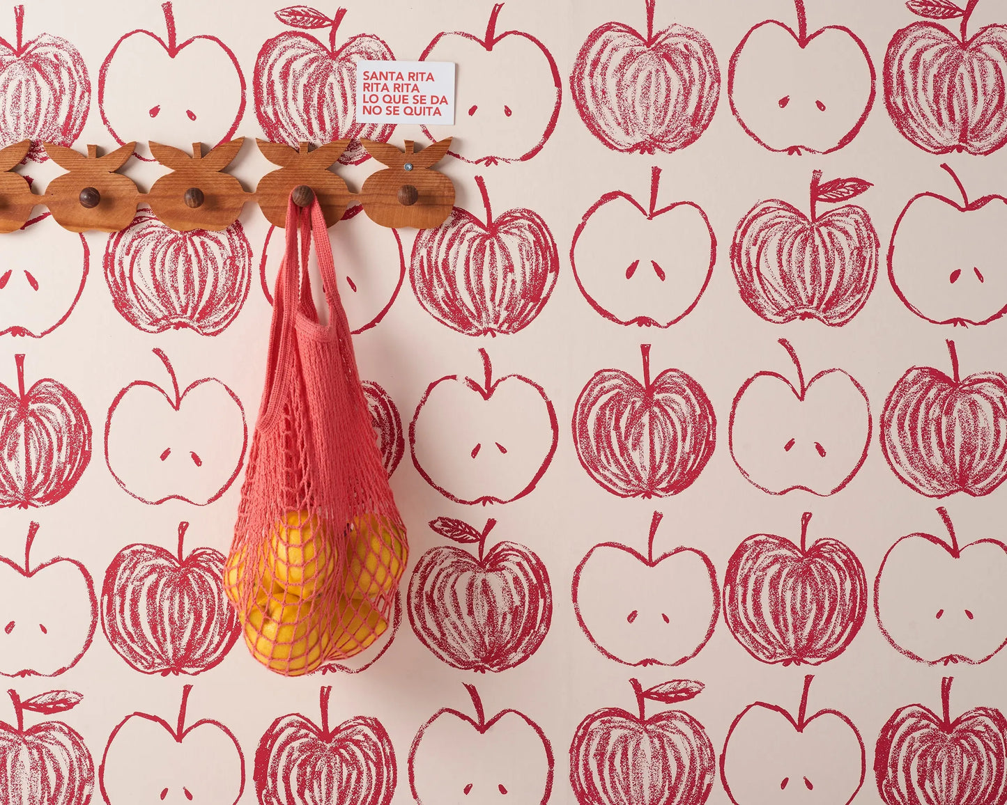A is for Apple Wallpaper | Pink Stoff Studios