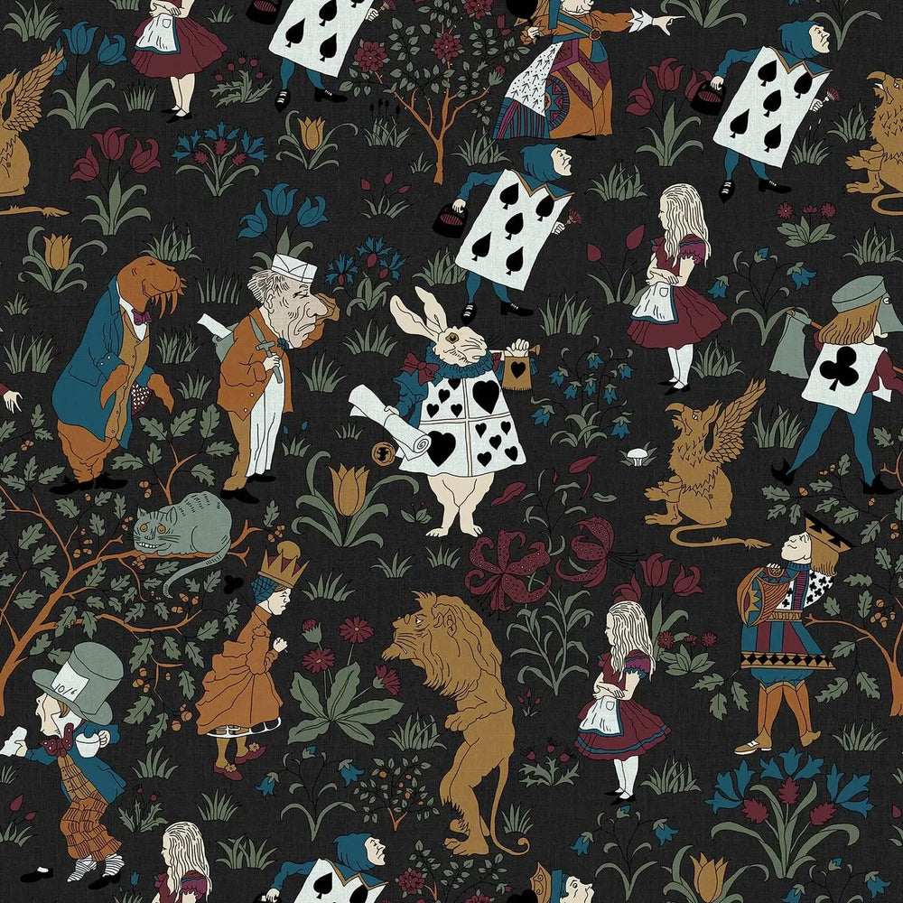 ALICE IN WONDERLAND Wallpaper - Noir House of Hackney