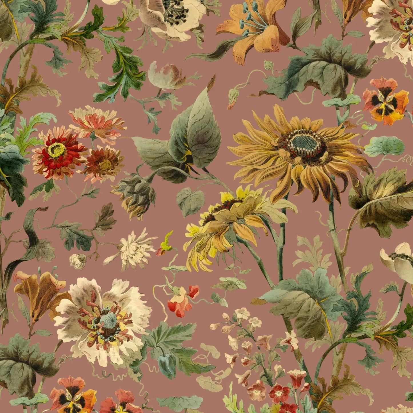 AVALON Wallpaper - Puce Pink House of Hackney