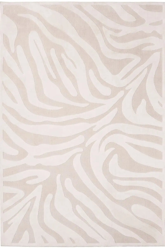 Abstract Geometric Rug – Cream Shades The Rugs