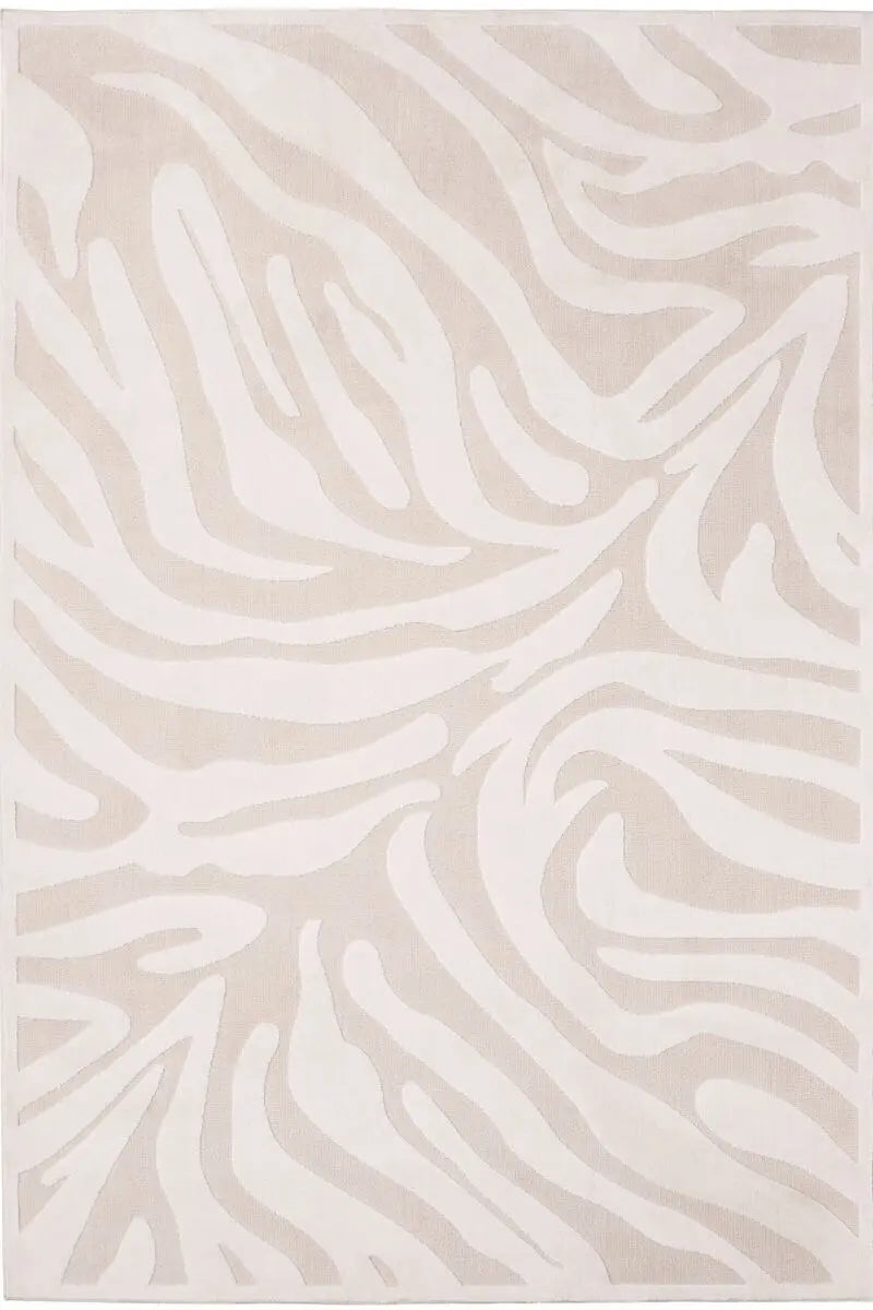Abstract Geometric Rug – Cream Shades The Rugs