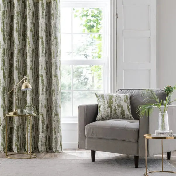 Abstract Global Eyelet Curtains Dunelm