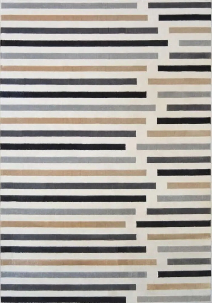 Abstract Multicolour Stripe Rug | R469A The Rugs