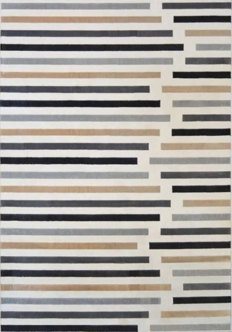 Abstract Multicolour Stripe Rug | R469A The Rugs