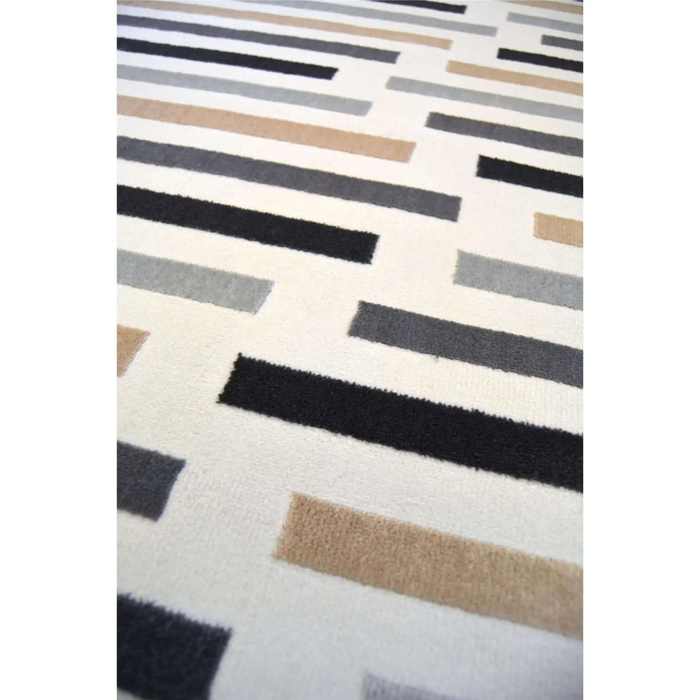 Abstract Multicolour Stripe Rug | R469A The Rugs