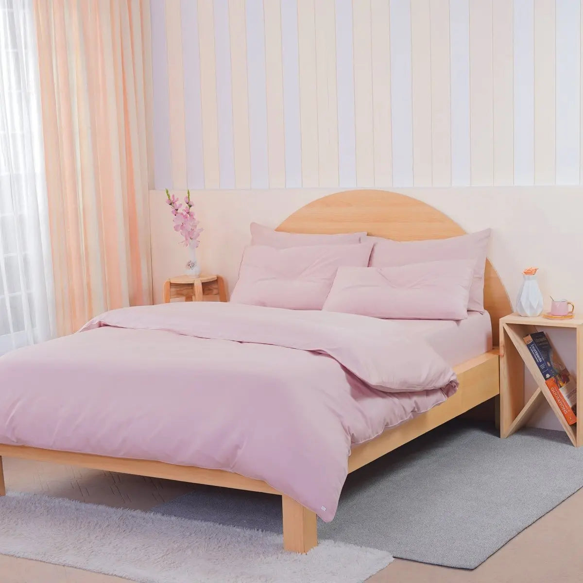 Ackly Bamboo - Blush Pink Duvet Cover SHEET STORY