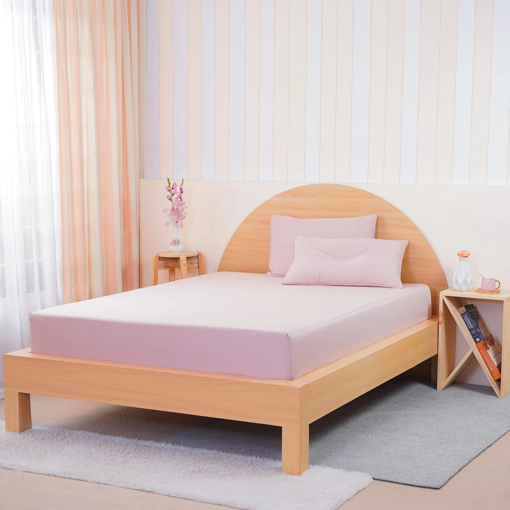 Ackly Bamboo - Blush Pink Fitted Sheet SHEET STORY