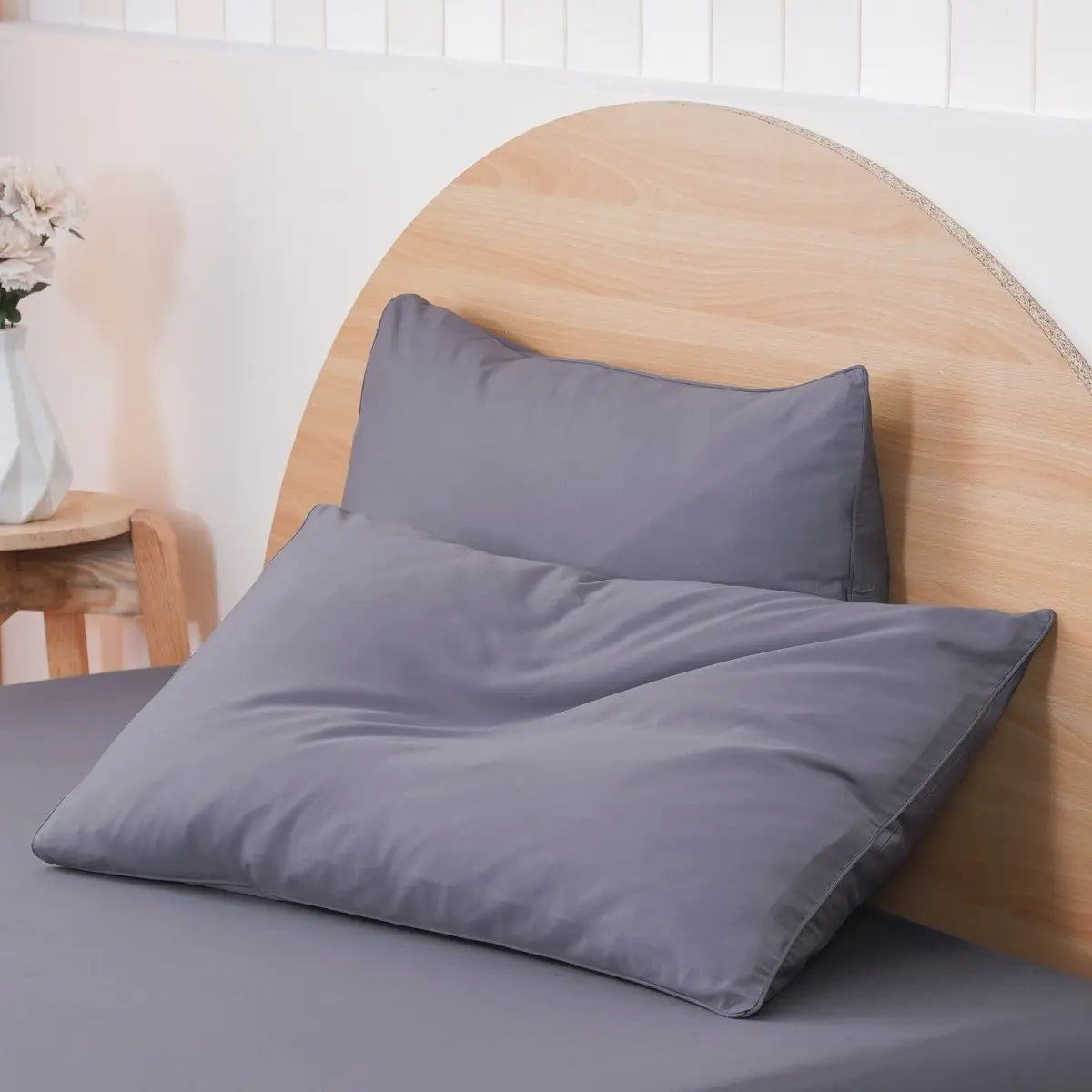 Ackly Bamboo - Charcoal Pillowcases Pair SHEET STORY