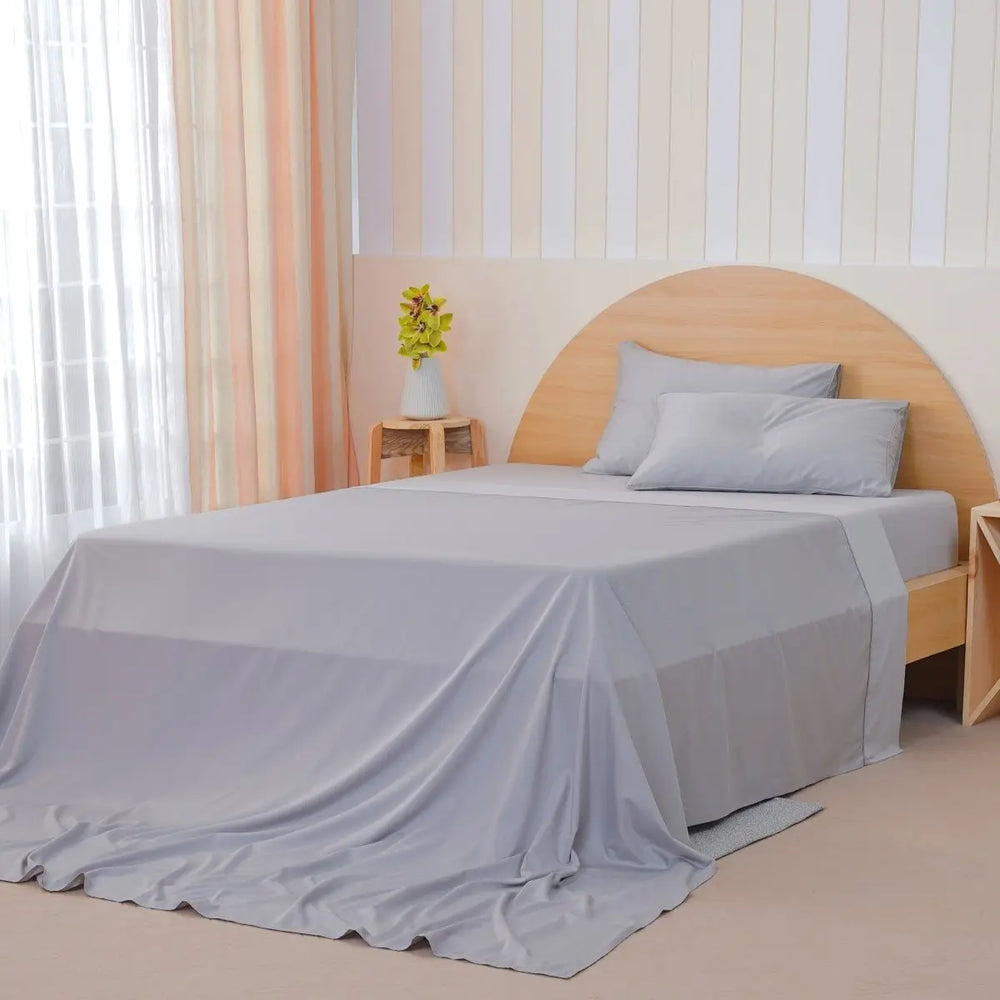 Ackly Bamboo - Dove Grey Flat Sheet SHEET STORY