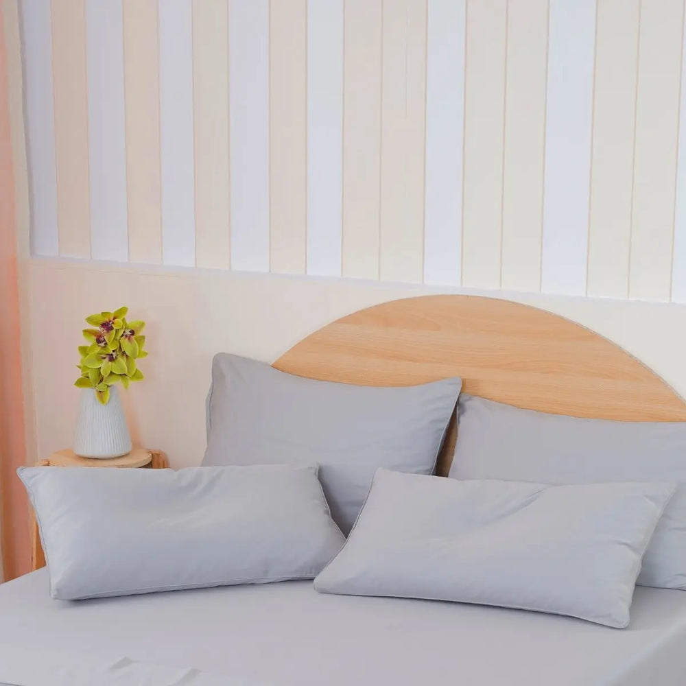 Ackly Bamboo - Dove Grey Pillowcases Pair SHEET STORY