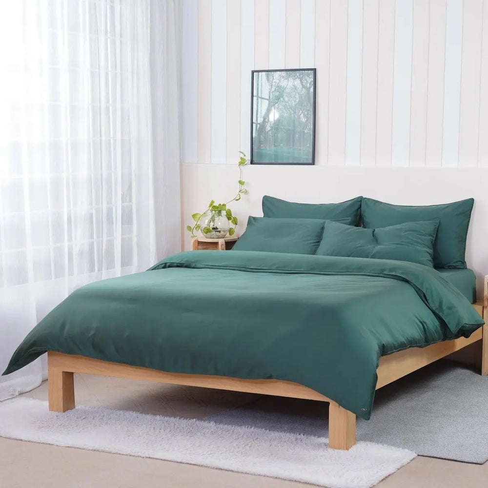 Ackly Bamboo - Royal Green Duvet Cover SHEET STORY
