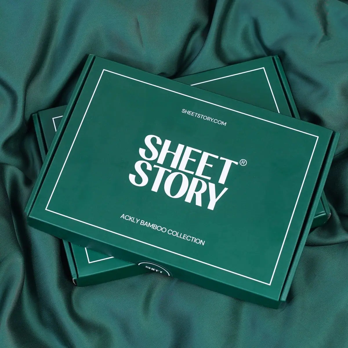 Ackly Bamboo - Royal Green Pillowcases Pair SHEET STORY