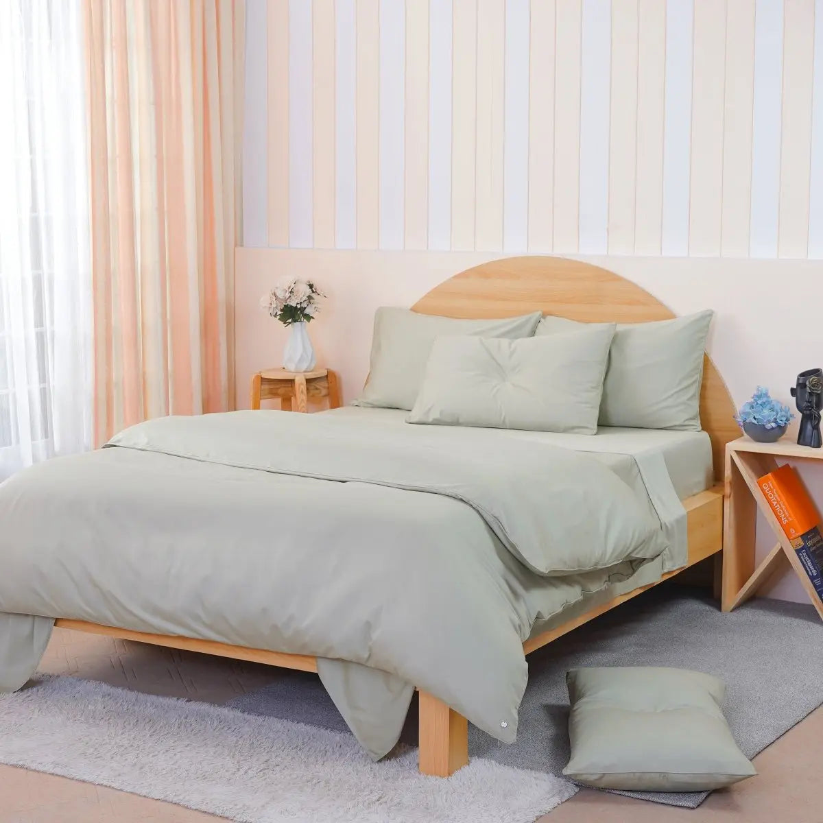 Ackly Bamboo - Sage Green Duvet Cover SHEET STORY