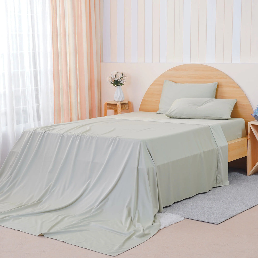Ackly Bamboo - Sage Green Flat Sheet SHEET STORY