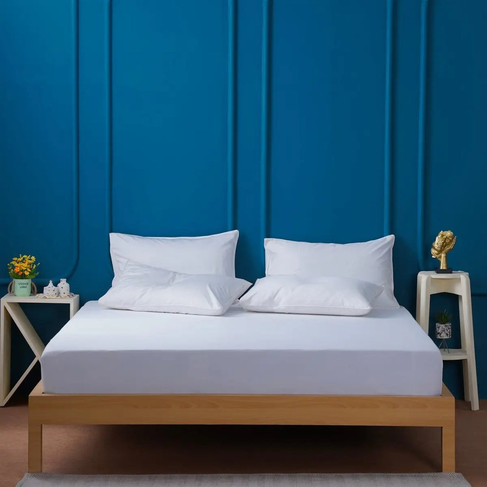 Ackly Bamboo - White Fitted Sheet SHEET STORY