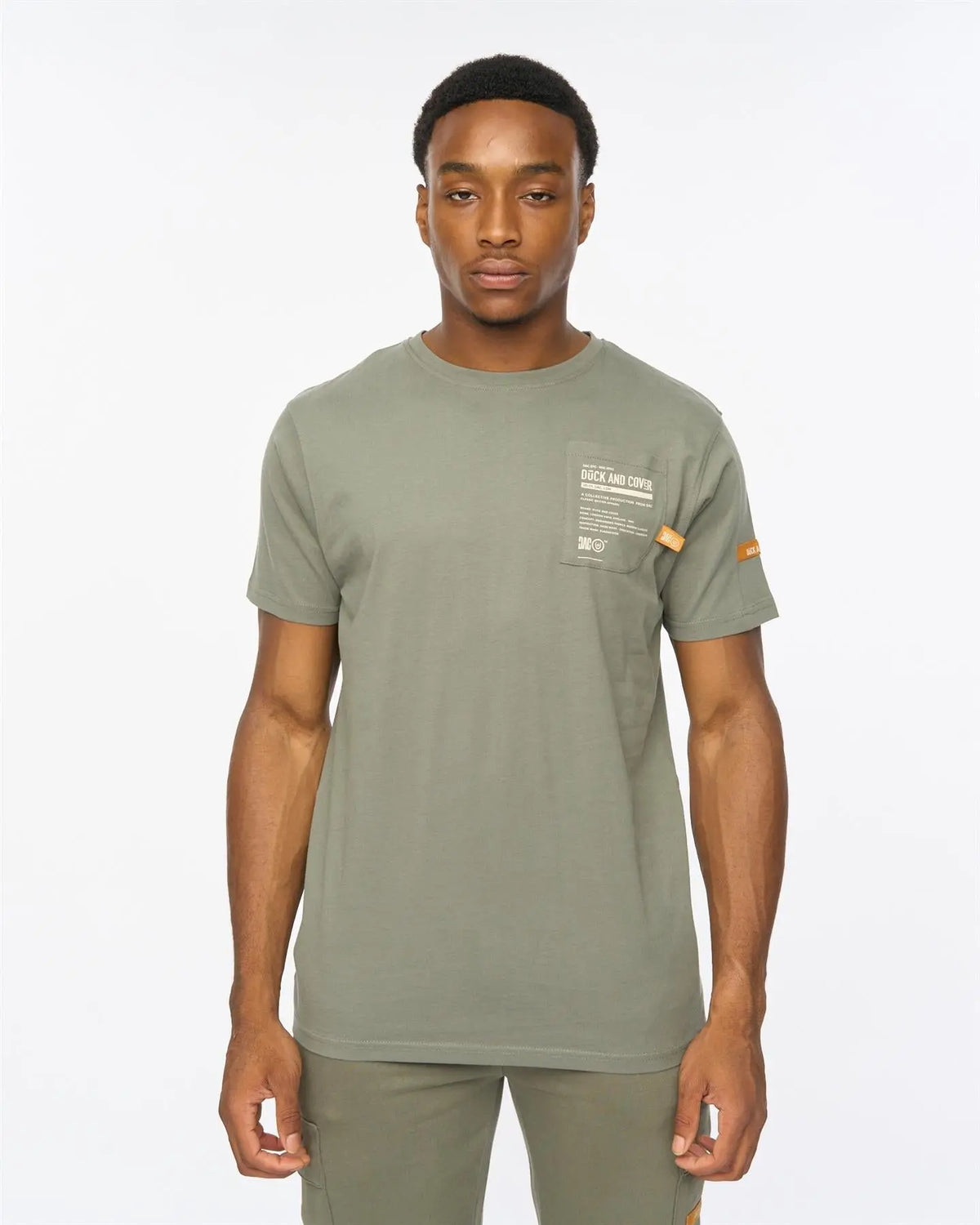 Adamsberg T-Shirt Dark Olive Duck and Cover